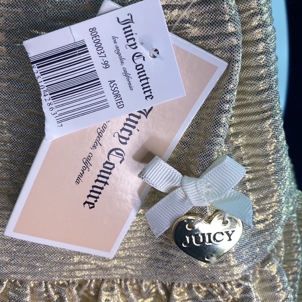 *JUICY COUTURE* 18M Gold Peplum Top NWT - Picture 4 of 7